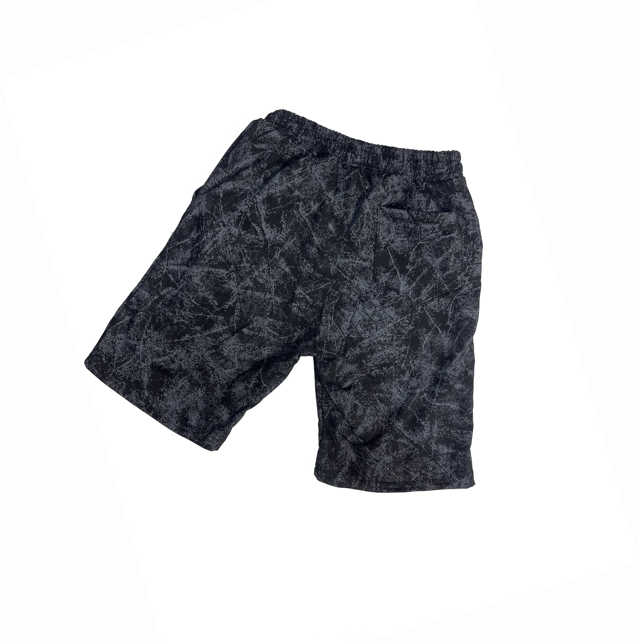 Ensemble T-shirt et Short Homme Gris Effet Marbré – Textile Made in Tunisia | Ulosport.tn – Image 3