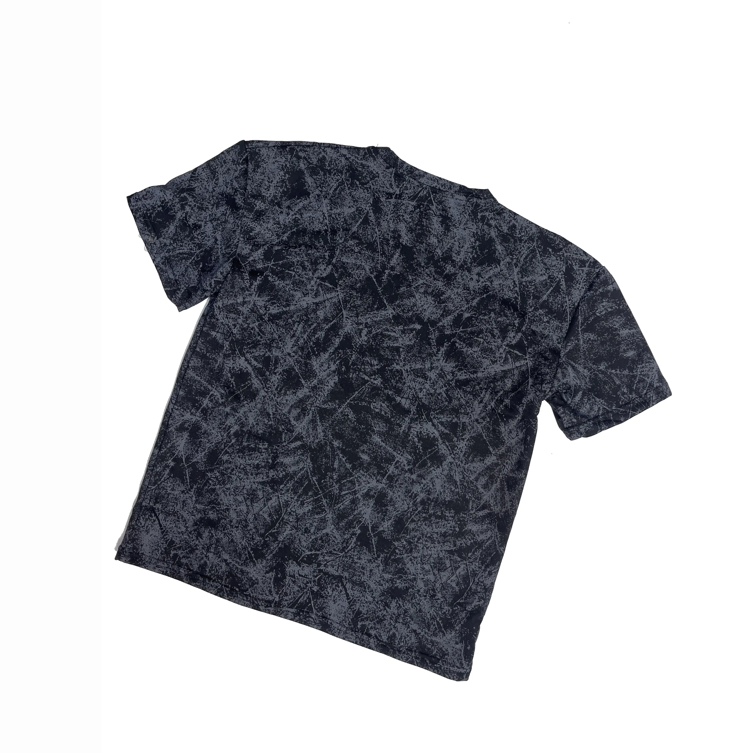 Ensemble T-shirt et Short Homme Gris Effet Marbré – Textile Made in Tunisia | Ulosport.tn – Image 5