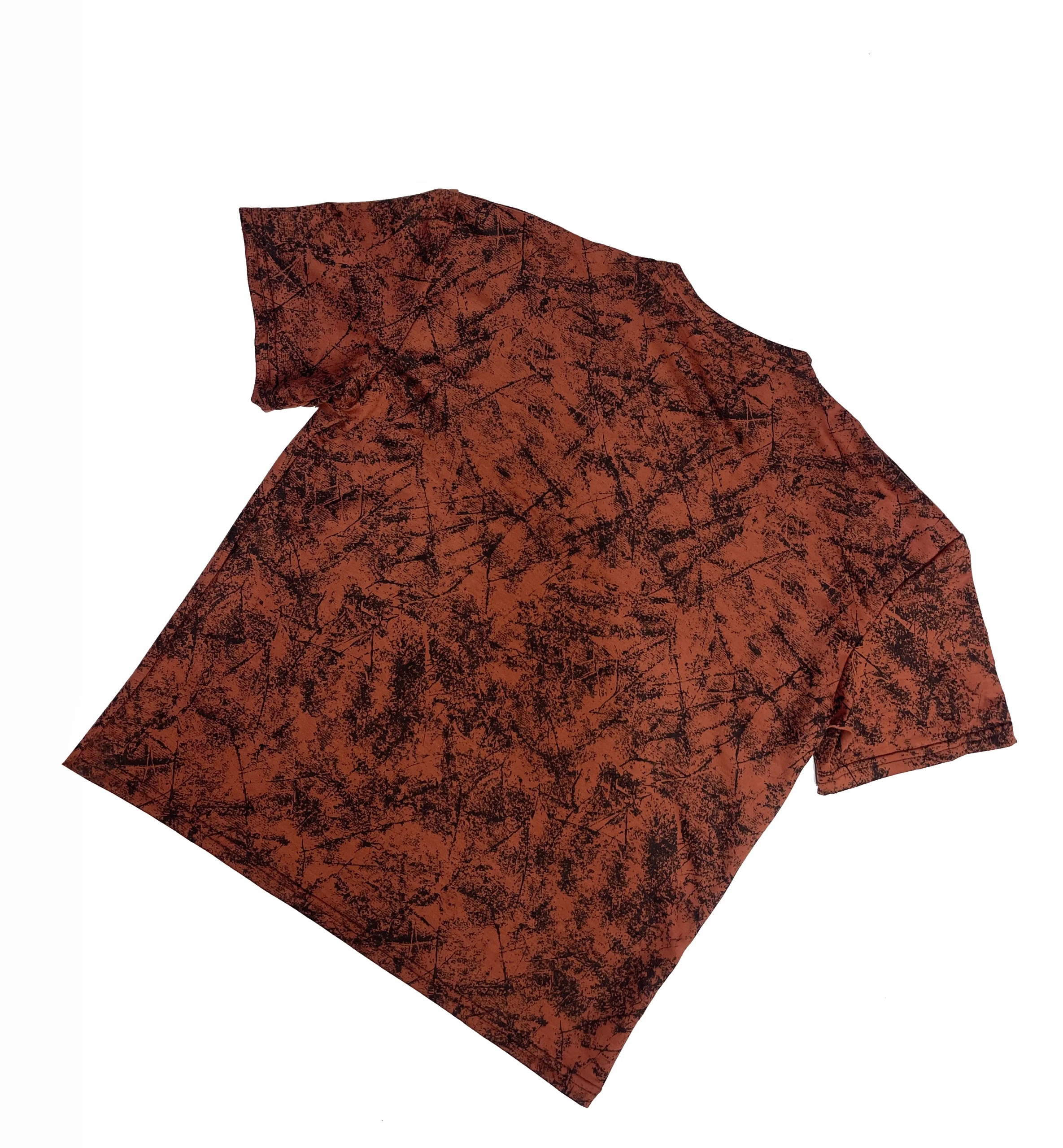 Ensemble T-shirt et Short Homme Tie-Dye Marron – Textile Made in Tunisia | Ulosport.tn – Image 3